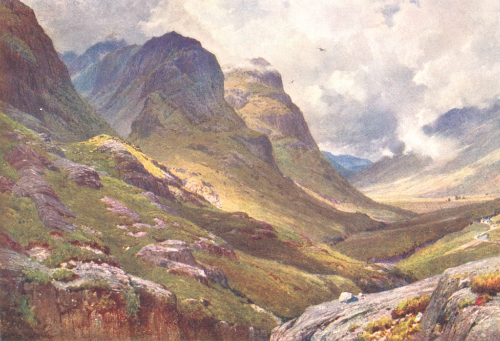 SCOTLAND. Glencoe, Argyll 1904 old antique vintage print picture